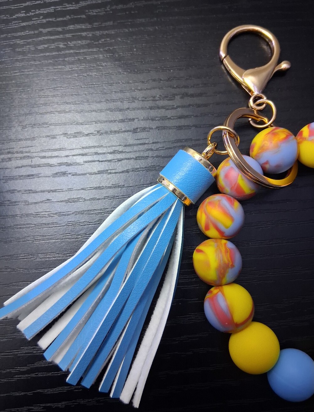 Multicolor Wristlet Keychain - Picture 2 of 3